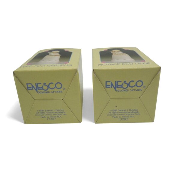 Precious Moments THIMBLE SET Purr-fect Grandma & Mother Sew Dear 80s Vintage - Picture 11 of 12